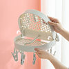 Nachuan Multi-head Drying Rack Foldable Storage Household Windowsill Drying Tray Hanging 16-clip Drying Socks Rack