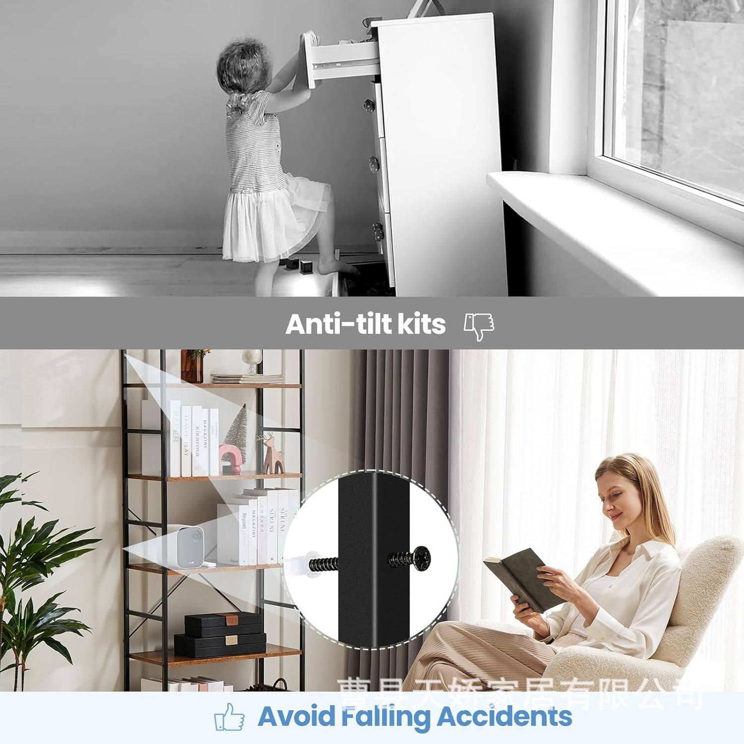 American-Style Wrought Iron Storage Rack, Solid Wood Display Rack, Multi-Layer Creative Assembly Storage Rack for Living Room, Natural Wood Floor-Standing Bookshelf