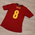 2012 spain home jersey #8 xavi