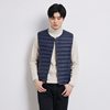 2025 Autumn/Winter New Men's Collarless Lightweight down Vest Gilet Inner Jacket Wholesale Pinghu