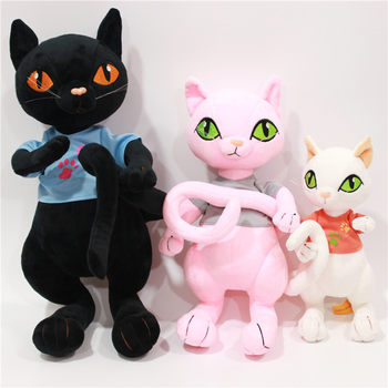 Creative Cat Doll Elf Cat Plush Toy Free Pose Modeling Doll Quiet Kitten Doll Decorative Ornaments