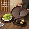 Wood Grain Round Tray Coffee Shop Afternoon Tea Cake Dessert Tray Bakery Store Food Photography Plate