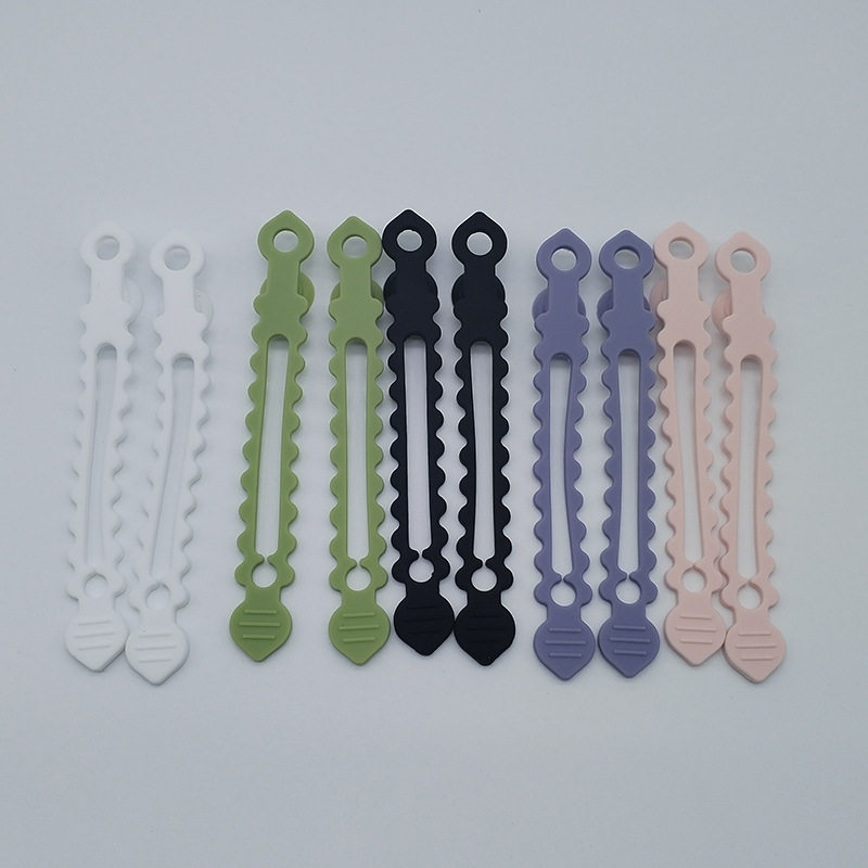 Silicone Strap Cable Tie Earphone Cable Clip Power Cord Storage Tying Strap Desktop Network Cable Storage Organiser