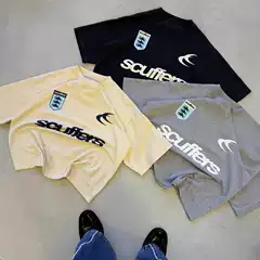 2025 Spanish Street Fashion Brand Printed Men's and Women's Surfing Vacation Casual T-Shirt Fashion Brand Scuffers