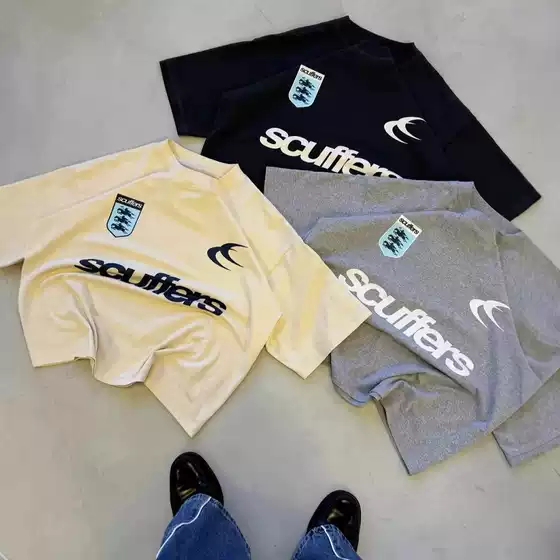 2025 Spanish Street Fashion Brand Printed Men's and Women's Surfing Vacation Casual T-Shirt Fashion Brand Scuffers