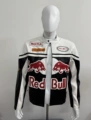 White cowhide jacket (embroidered and cotton)