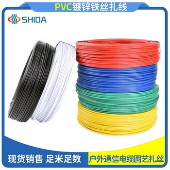 Ready-Made Plastic-Coated Wire Galvanized Iron Wire Plastic-Coated Wire and Cable Gardening Craft Gifts Toys Binding Wire Wholesale