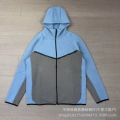 Sky blue and charcoal gray jacket