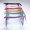 Convenient PVC Portable Waterproof Travel Transparent Cosmetic Bag Folding Toiletry Bag Large Capacity Storage