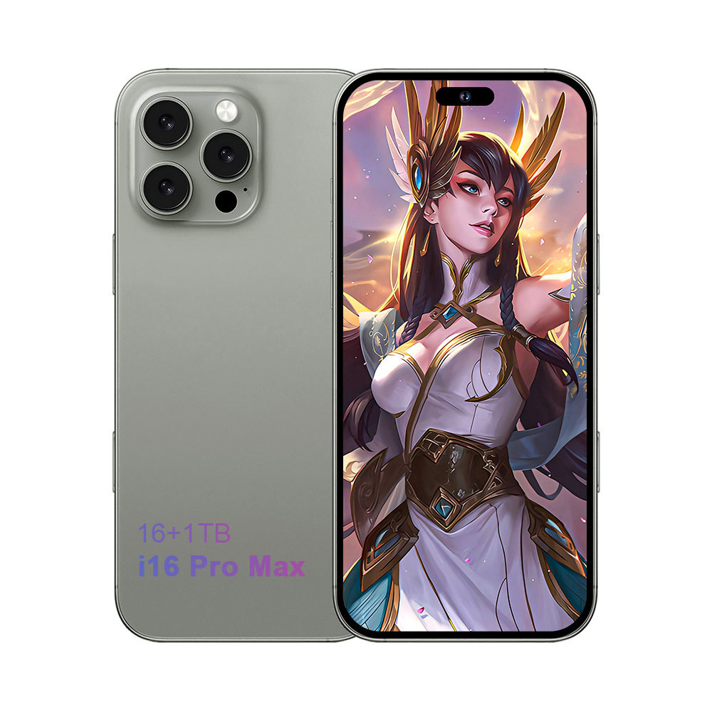 新款跨境手机 I16ProMax 6.73寸智能4+64G安卓10外贸4G全网通1:1