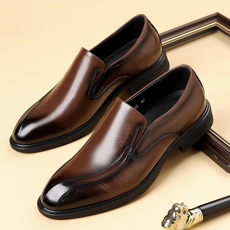 Giày Da Nữ Chất Liệu Da Bò Đế Mềm