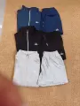 Black zipper sweatshirt+shorts