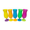 Factory Wholesale Colorful Thickened Shatter-Resistant Red Wine Goblets Bar Party Water Cups Plastic Cups Cross-Border Champagne Glasses