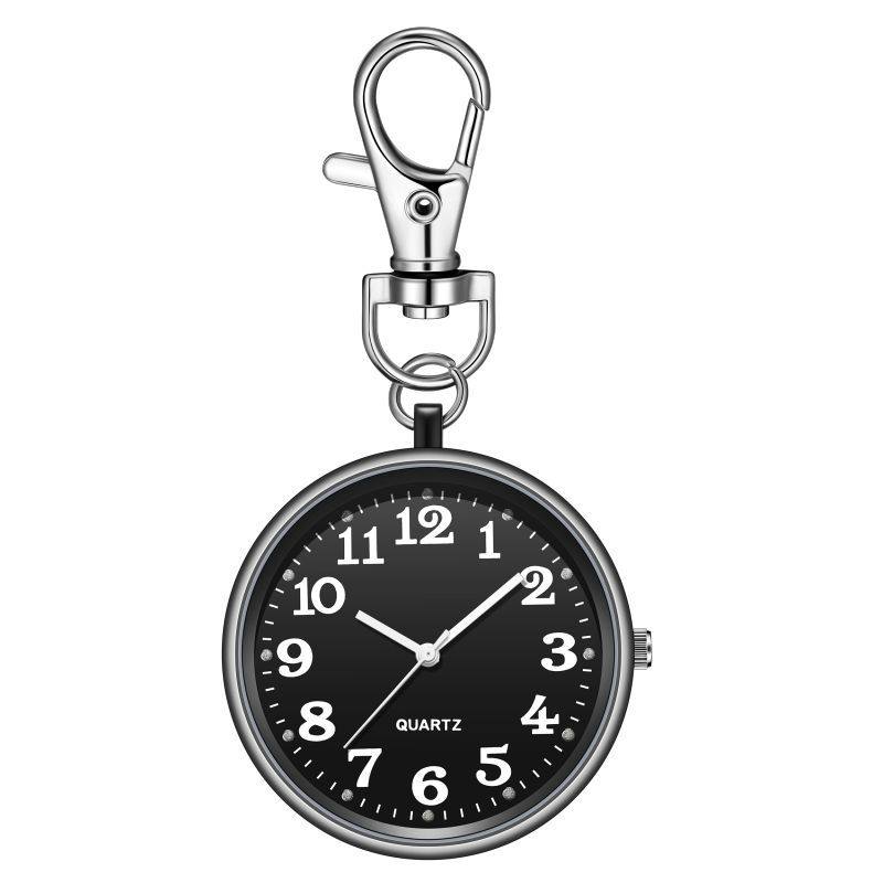 Student-Specific Keychain, Simple and Portable Digital Pocket Watch for Civil Servants, Trendy Large Dial