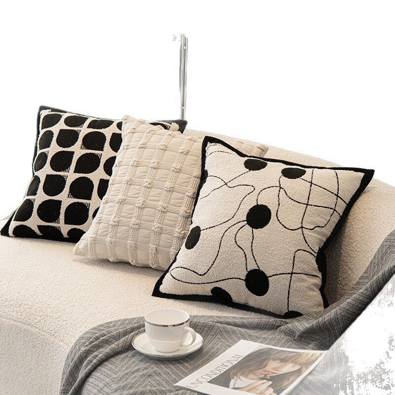 European and American Versatile Pillows, Accessible Luxury and High-End Pillows, Scandinavian Fabric Bed, Living Room Sofa Pillow Cover, Cushion with Core