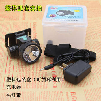 Led Long-Range Rechargeable Headlamp Outdoor Head-Mounted Fishing Miner's Lamp Flashlight Lithium Battery Long-Lasting Portable