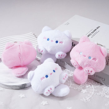 Cute Squeaking Casual Cat Doll Plush Keychain Bag Hanging Pendant Cute Doll Doll Gift