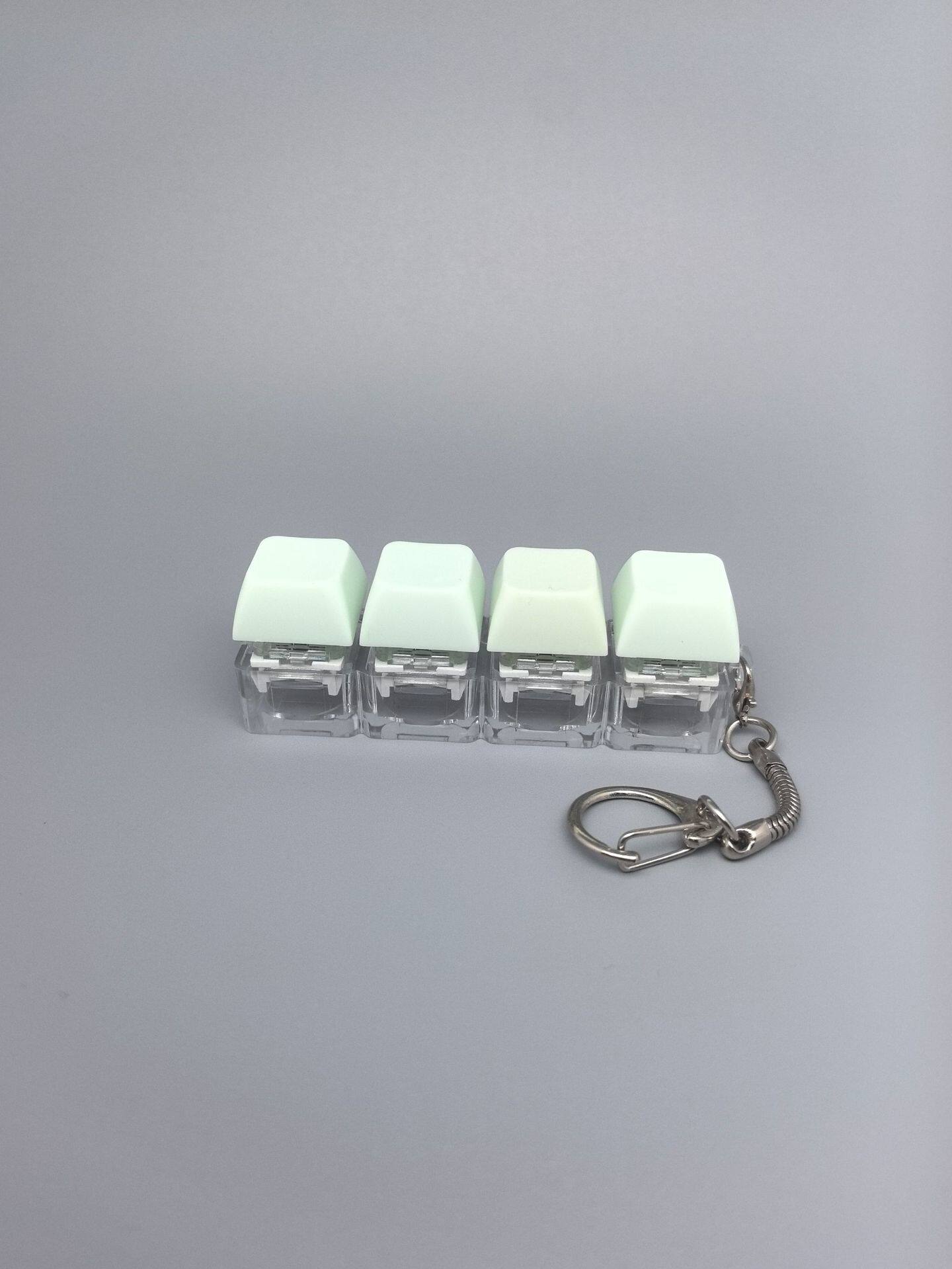 四键马卡龙按键解压玩具钥匙扣键盘办公摸鱼按键解压玩具跨境