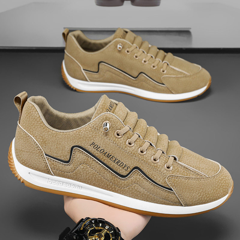 trendy shoes spring new men's shoes one-leg soft-soled casual shoes