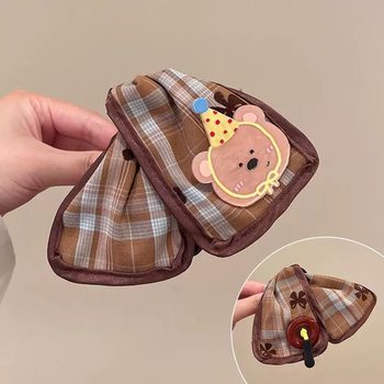 Artistic Hair Clip 2025 New Super Cute Retro Square Scarf Hair Clip for Girls, Back of Head Shark Clip, High-End