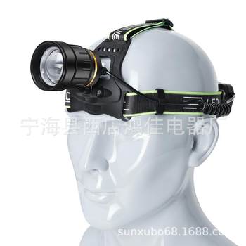 Hongya Head-Mounted Strong Light Headlight Charging Sensor White Laser Ultra-Bright Flashlight Night Fishing Outdoor Lighting