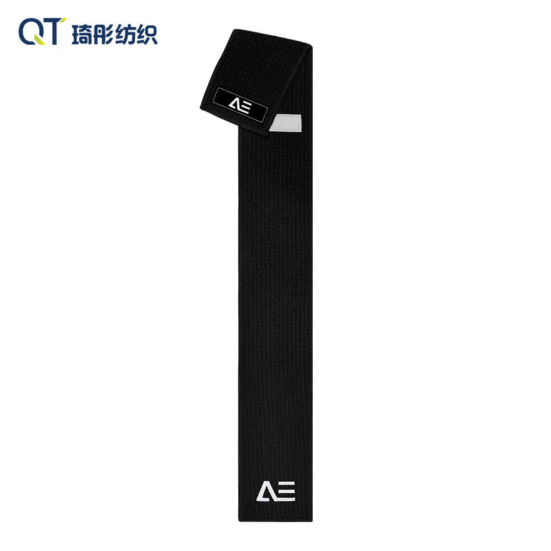 Football rugby sports streamer towel custom microfiber pineapple waffle with Velcro sports towel