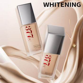Skin Whitening Isolating Liquid Foundation 377 Vitamin C Whitening and Brightening Royal Face Anti-Freckle Liquid Foundation Factory Direct Sales