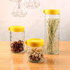 Glass Sealed Jar Three-piece Set Household Grain Snack Storage Storage Jar Tea Jar Set Event Gift