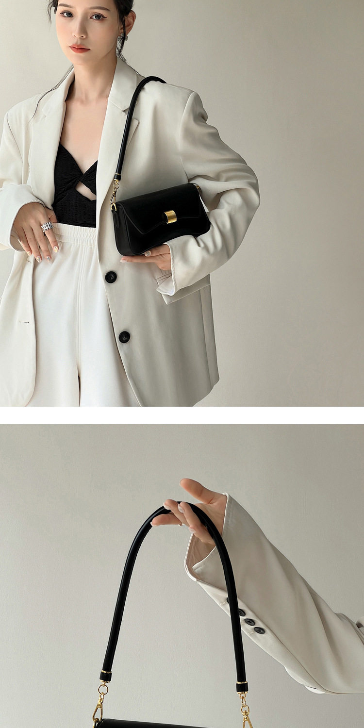 Baguette Bag New Simple Casual Solid Color Underarm Women's Bag Urban Style All-match Crossbody Women's Bag 11 undefined