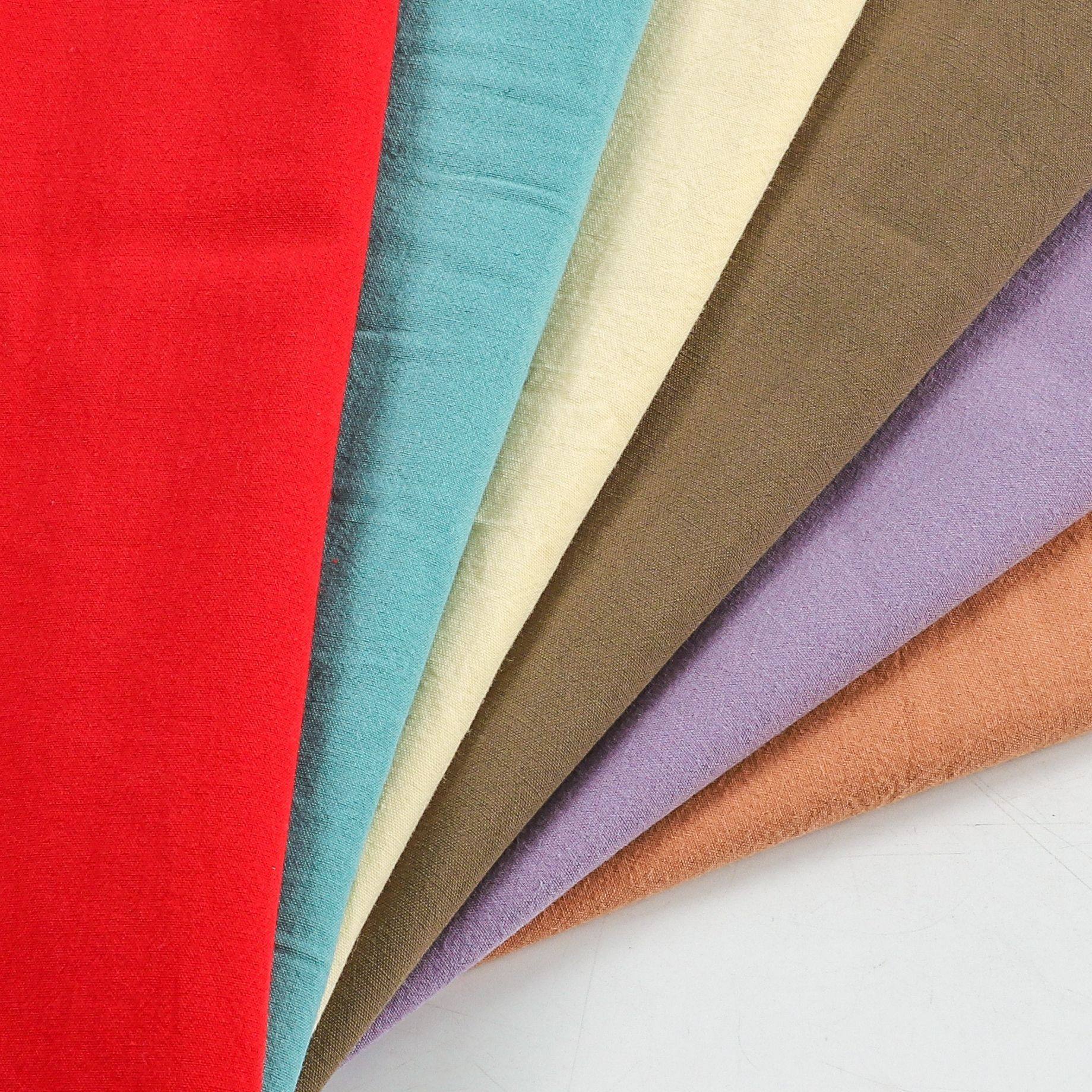 Cotton 40 Count Imitation Linen 105g Plain Sand Washed Fabric Washed Wrinkled Fabric Women's Fabric