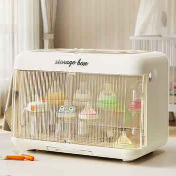 Baby Bottle Storage Cabinet Household Baby Storage Box Storage Cabinet Foldableing Draining Water Cup Tableware Storage Storage Box