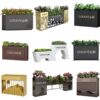 Municipal Road Landscape Flower Box Outdoor Flower Box Guardrail Combination Stainless Steel Iron Isolation Fence Square Park Partition