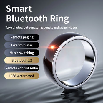 Cross-Border Best-Selling Smart Ring with Music Switching, Novel Page-Turning, Short Video Browsing, Likes, Photo-Taking, Bluetooth Entertainment Ring