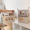 Cartoon Fabric Thickened Storage Basket Home Wardrobe Clothing Storage Box Student Children's Room Dormitory Car Snack Basket