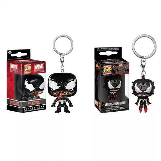 Venom Iron Man Keychain Black Venom Keychain Pendant Figure Keychain Pendant