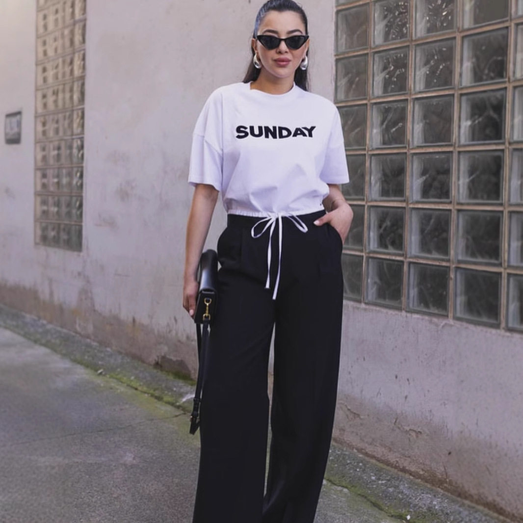 Womens Summer Graphic T Shirt Loose Fit Round Neck Short Sleeve Cotton Casual Wear for Everyday Wholesale