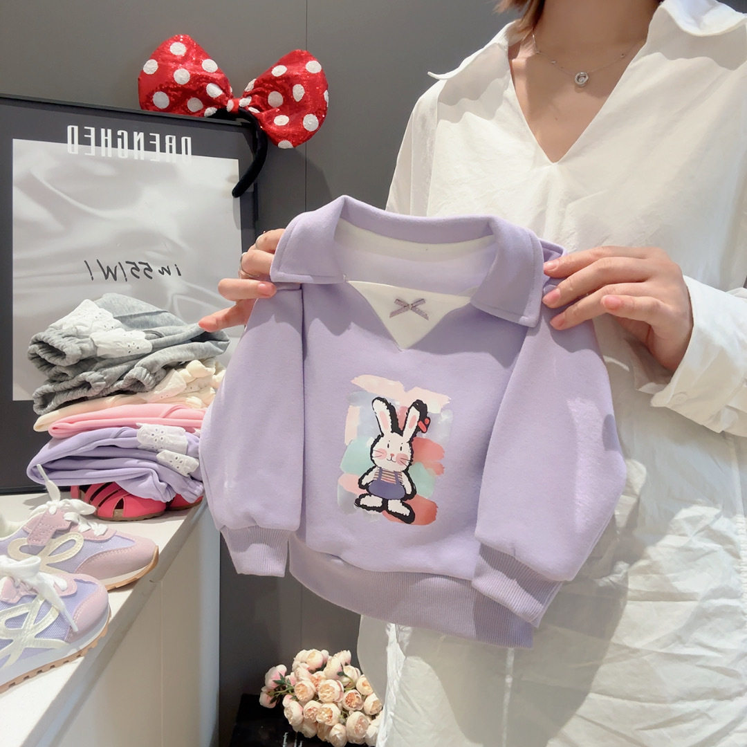 Baby Hoodie, Spring & Autumn Top for Boys & Girls, Cartoon Casual Long-Sleeve Collared Hoodie