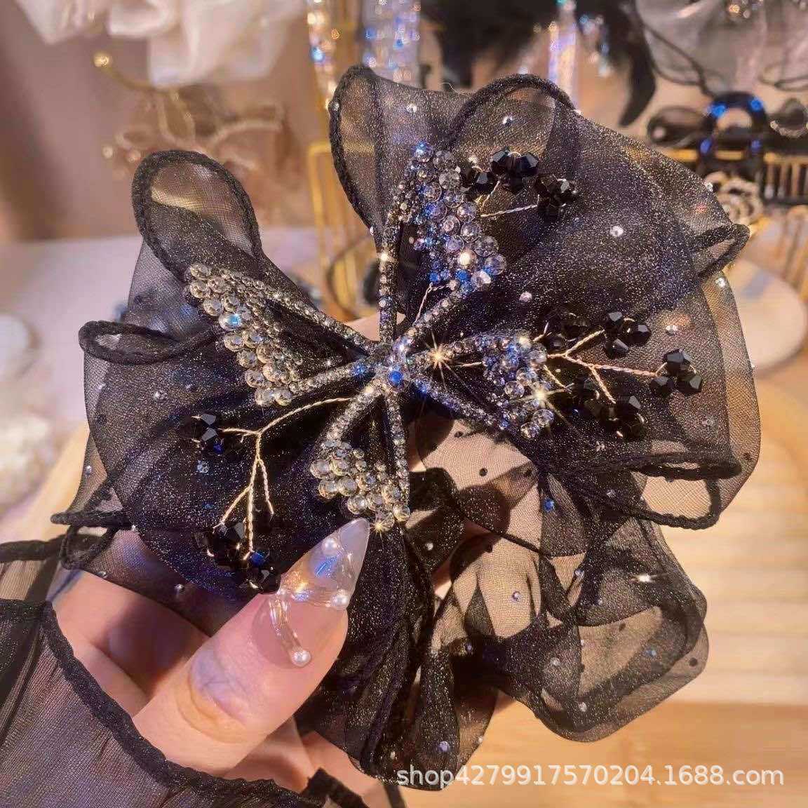 Exquisite Butterfly Hair Accessory with a High-End Feel, Elegant Bun Hair Tie for Women