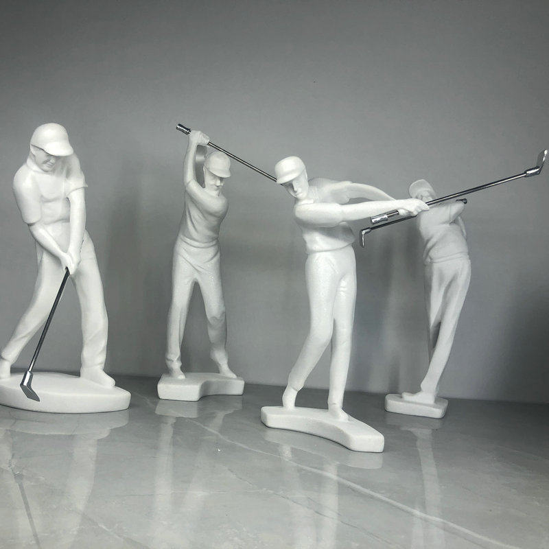 现货创意高尔夫摆件 现代简约家居饰品 软装设计树脂工艺品居家