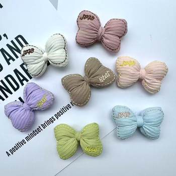 In-Stock Fabric Cotton-Filled Embroidered Bow DIY Hair Tie Accessories Welfare Shoe Sock Box Decoration
