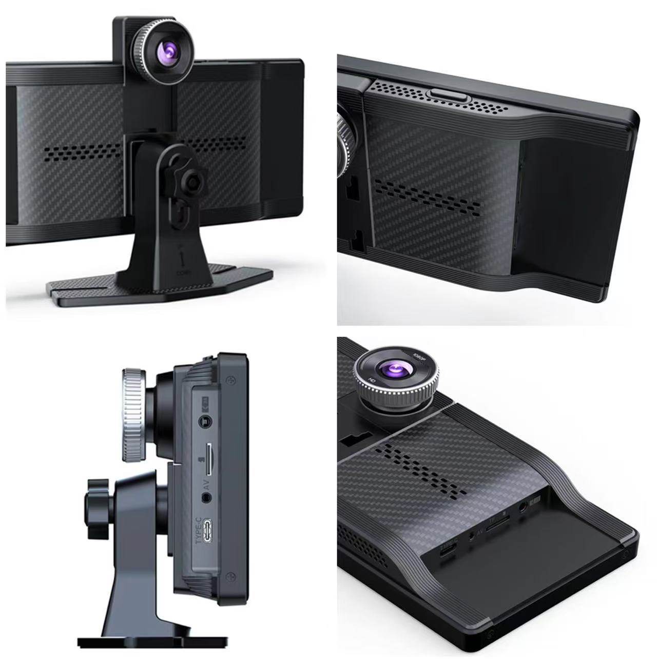 Cross-border Carplay driving recorder HD 4K front and rear dual recording WiFi navigator center console reversing image