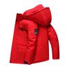 New Men's down Jacket Workwear Winter White Duck down Thick Coat with Fur Collar Trendy in Stock