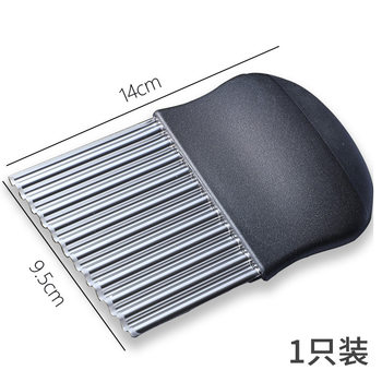 Corrugated knife wolf tooth potato knife potato knife potato flower knife artifact potato cutting wave knife kitchen vegetable cutting slice stainless steel