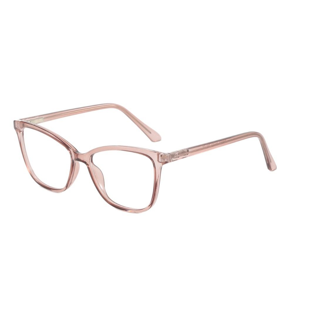Milk tea color tr90 glasses frame women's round frame anti-blue light flat mirror big face slimming adjustable degree myopia eye frame