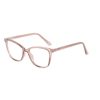 Milk tea color tr90 glasses frame women's round frame anti-blue light flat mirror big face slimming adjustable degree myopia eye frame