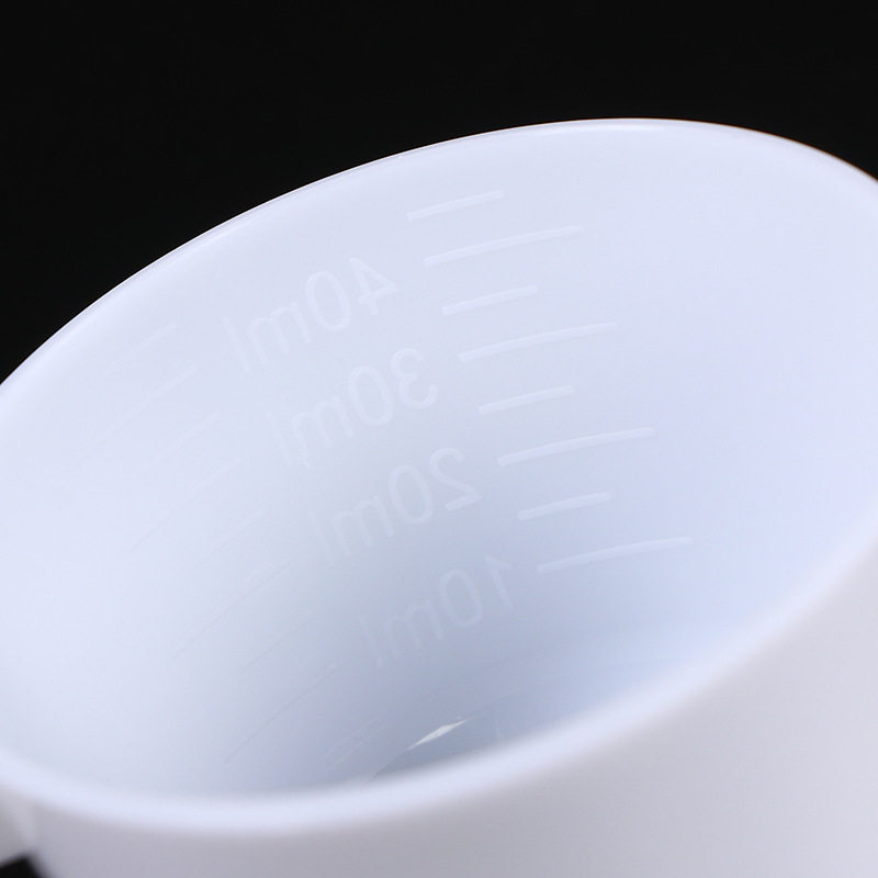 Food grade pp new material solid liquid dual-purpose plastic spoon white scale spoon plastic measuring spoon independent packaging