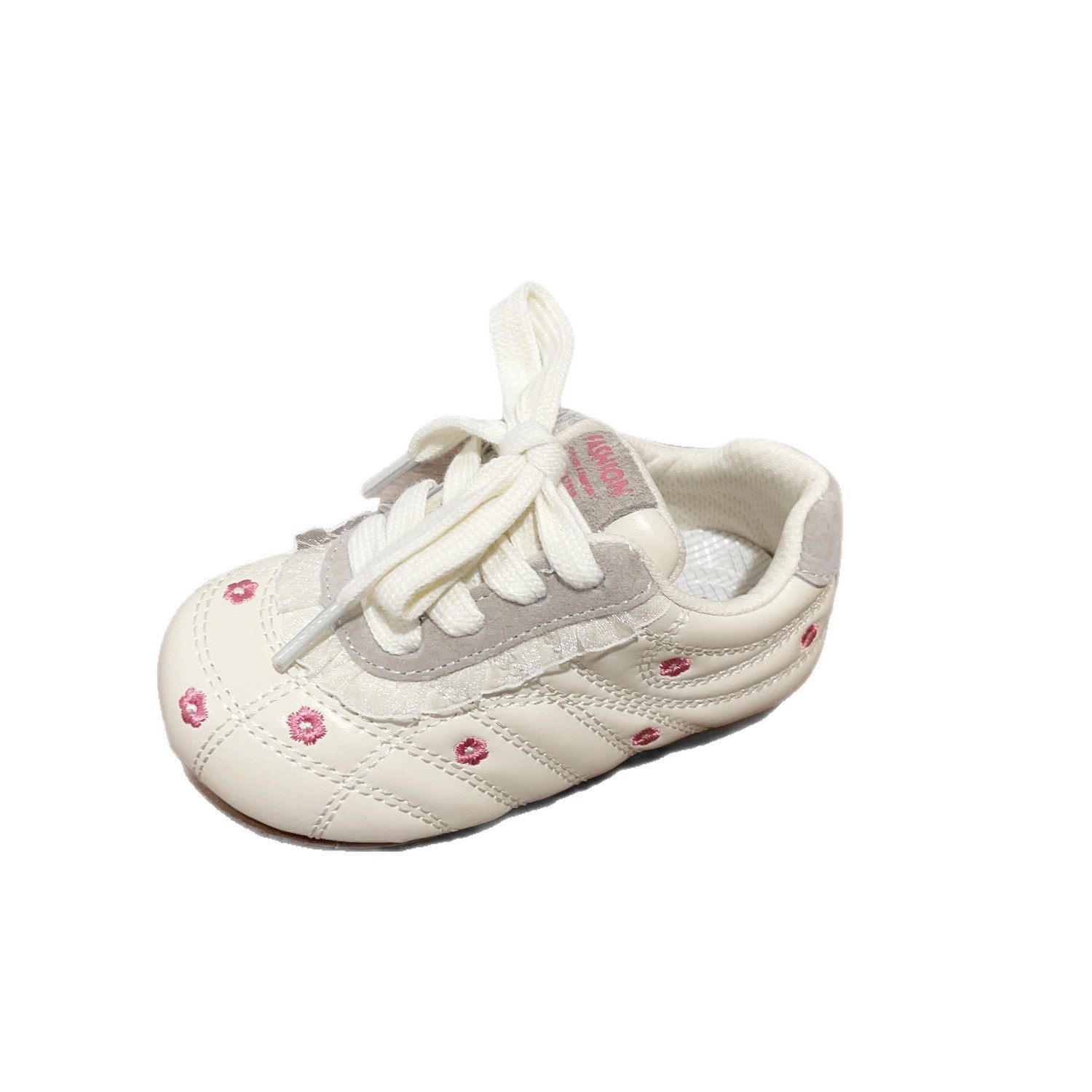 2026年春款童鞋可爱刺绣小花朵女宝宝休闲鞋舒适百搭儿童防滑板鞋,淘宝优惠券,粉丝福利购,淘宝优惠卷