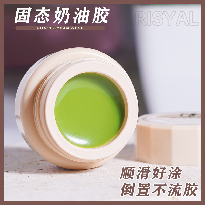 Ice Transparent Solid Nail Polish Cat Eye Color Smooth Cream Glue Nail Salon Japanese Canned Glue Wholesale Nail Polish