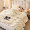 2025 New Rabbit Plush Blanket Nap Office Blanket Winter Thickened Coral Fleece Air-conditioning Quilt Sofa Blanket