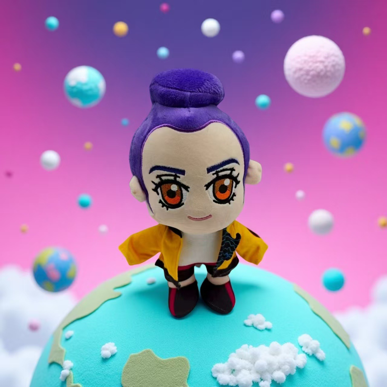 新品kpop demon hunters plush K-POP猎魔女团老虎毛绒玩偶公仔